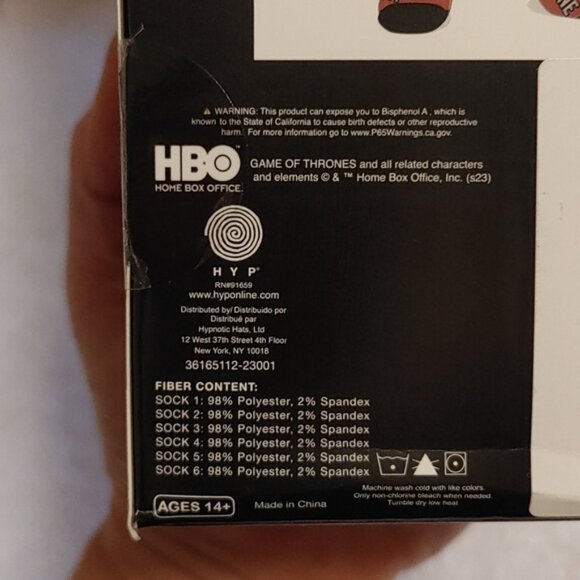 HBO Game of thrones brand new 6 pair Casual Crew socks BNIP - Picture 6 of 9